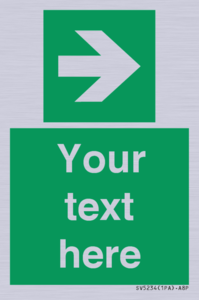 Custom Arrow Right Sign